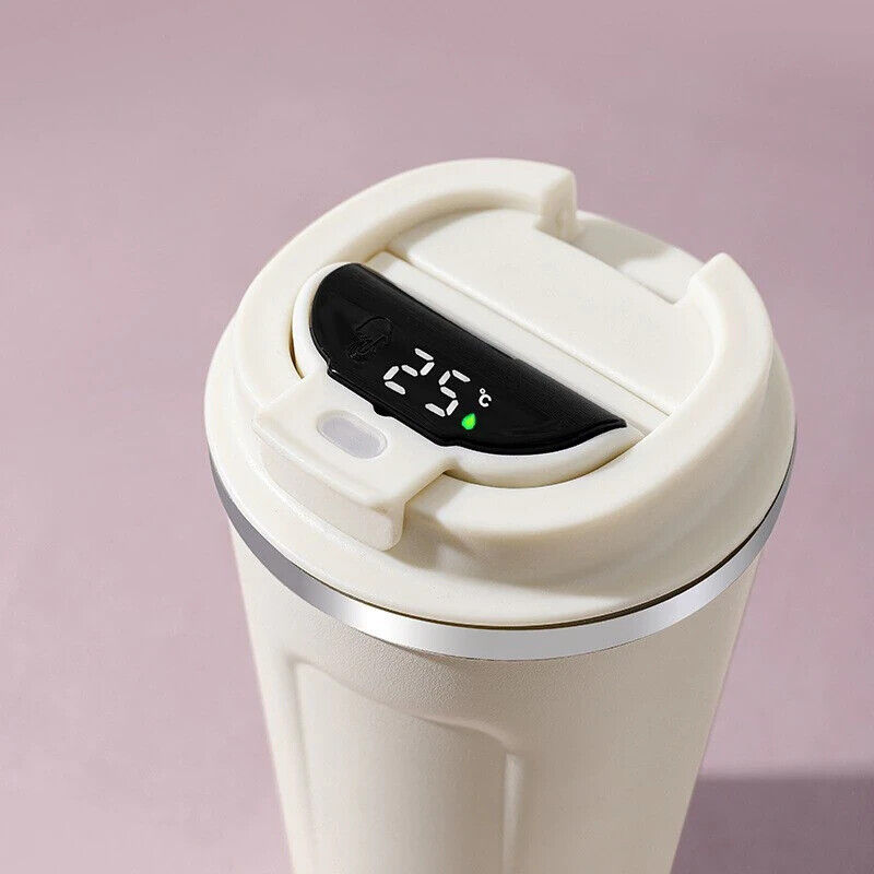 Digital Stainless Steel Travel Mug 500 ml - Lunaz Shop