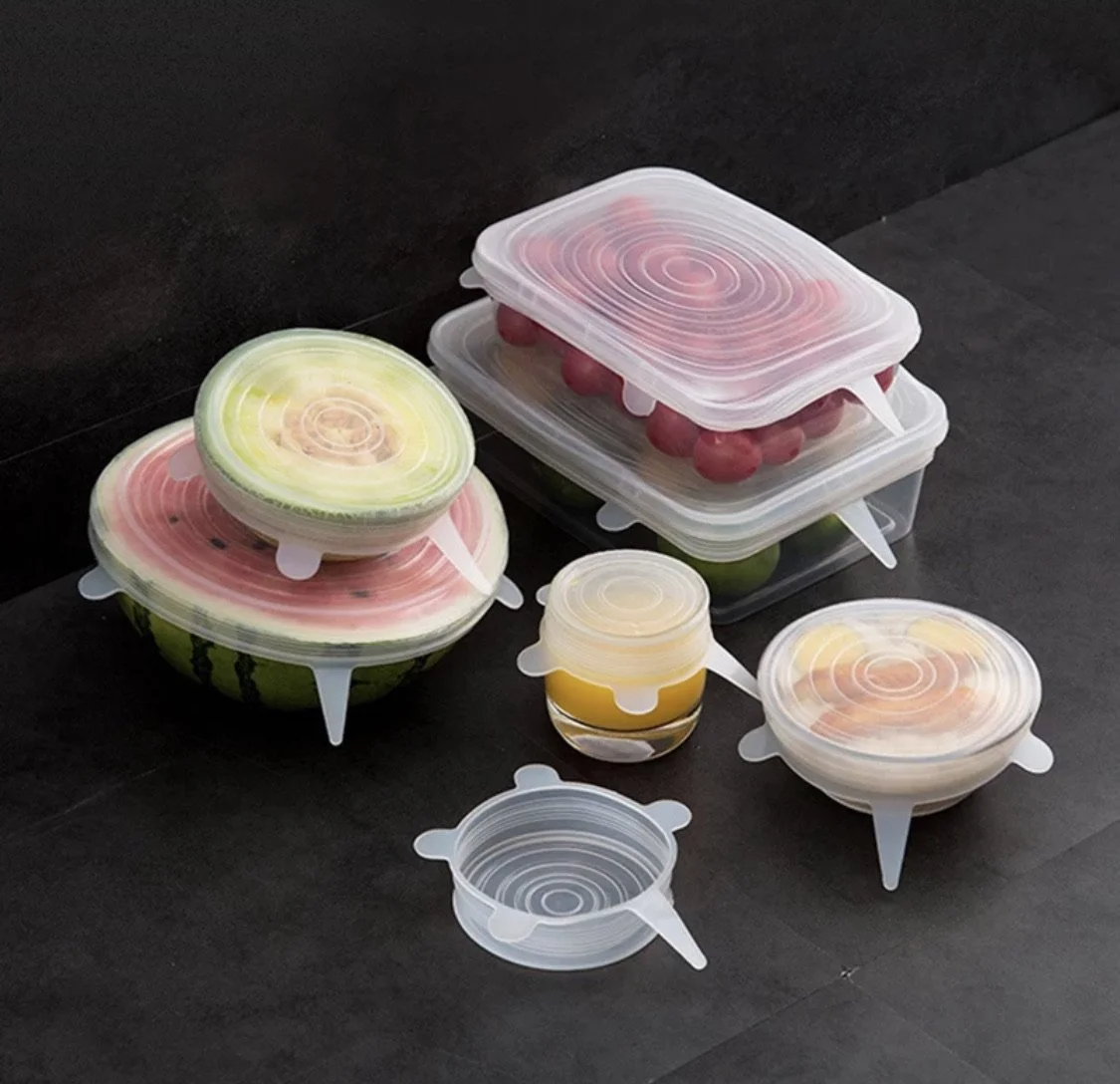 Reusable Rectangular Silicon Covers set of 6 - Lunaz Shop