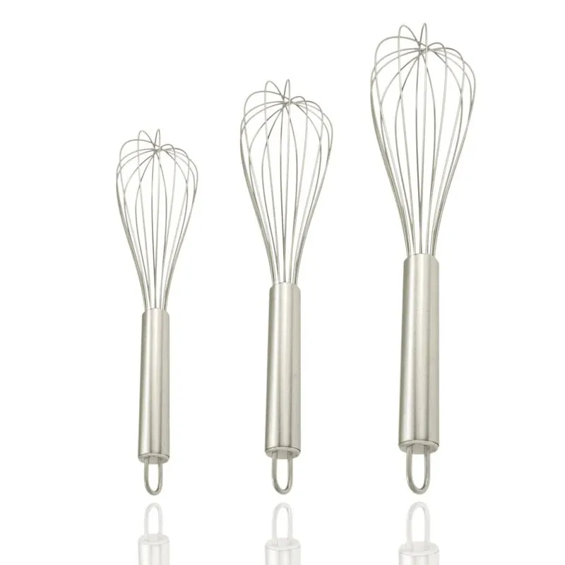 Stainless Steel Whisks Set of 3 - Lunaz Shop