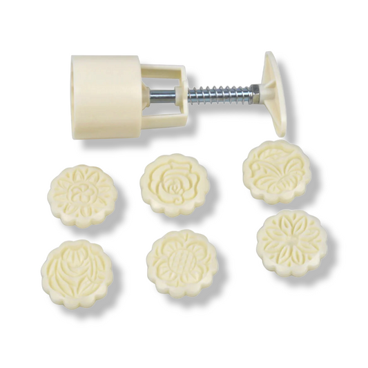 Big Maamoul Round Press with Spring 6 designs - Lunaz Shop