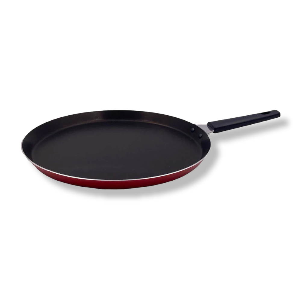 Nouval Aluminum Red Crepe Pan - Different Sizes Available - Lunaz Shop