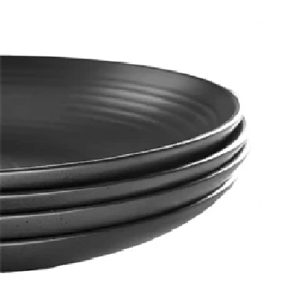 Dosthoff Matt Black Ripple Deep Plate 21 cm - Lunaz Shop