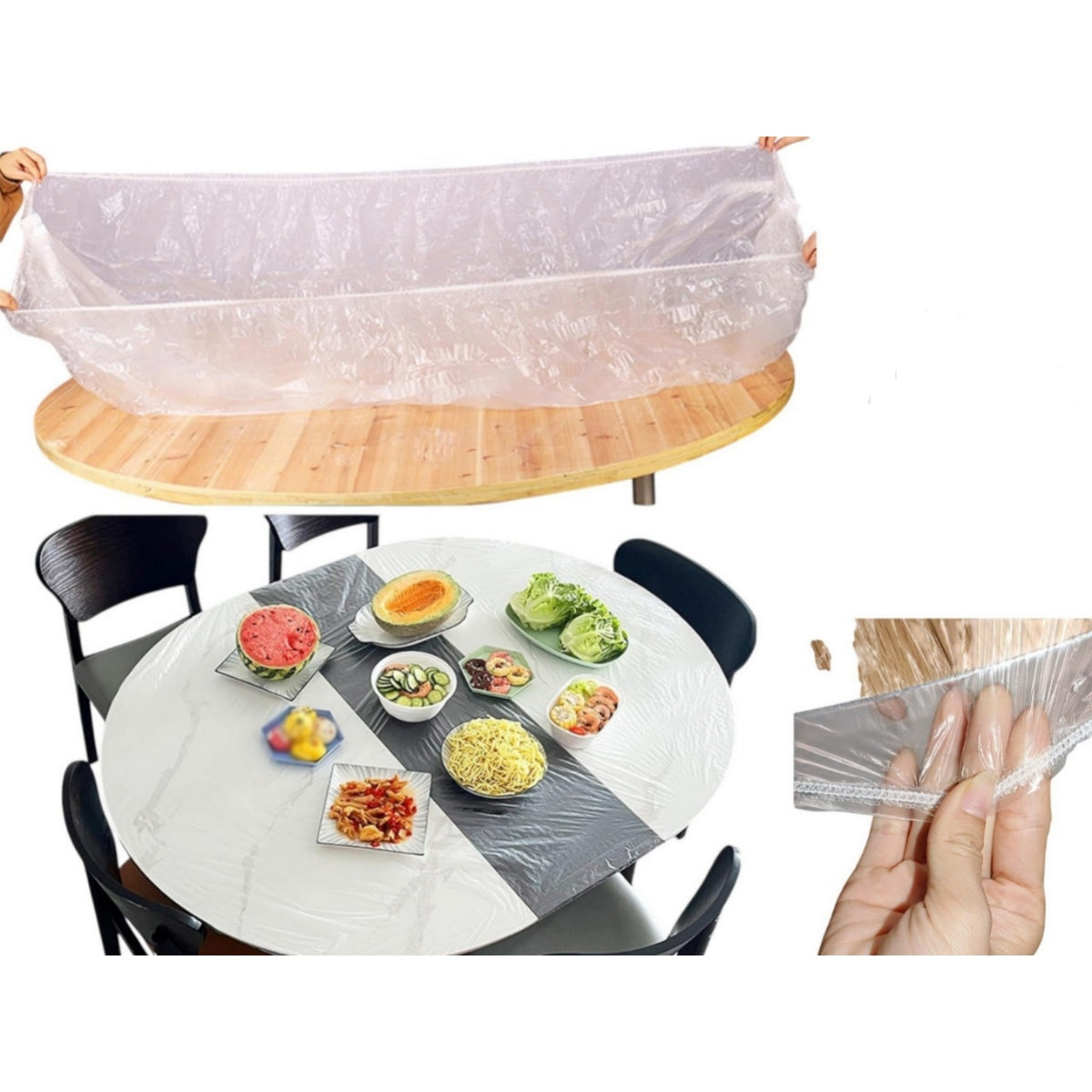 Elastic Disposable Tablecloth X10 pieces ( 7 Sizes )