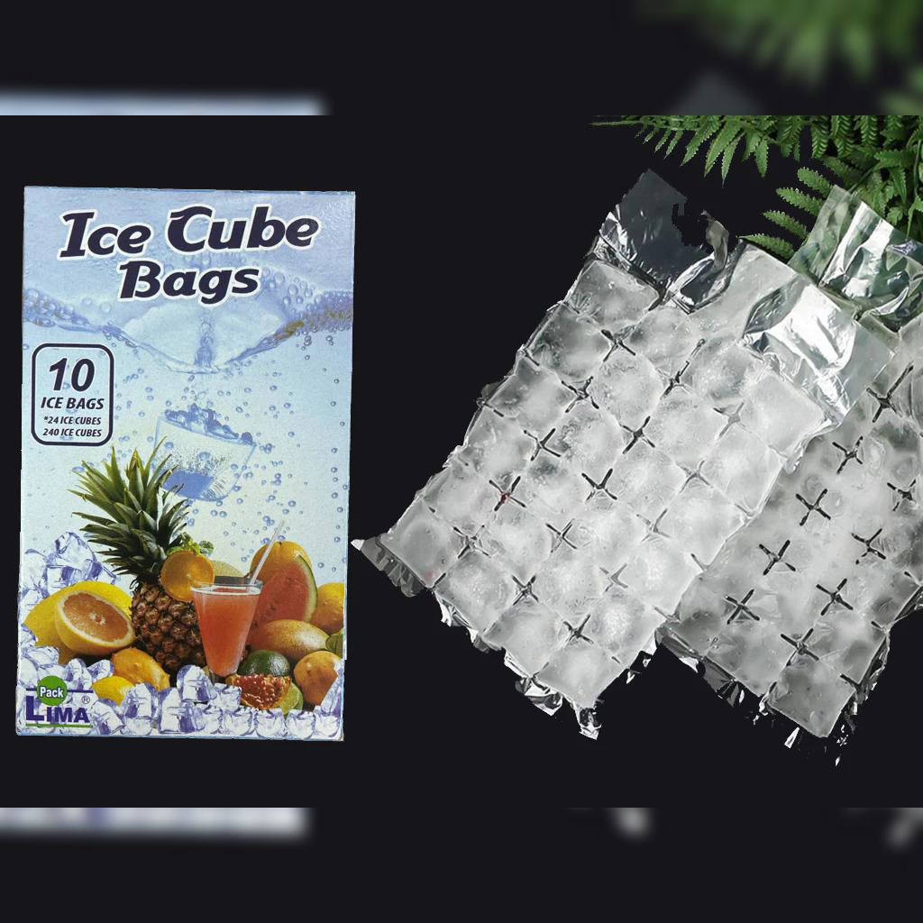10 Ice Cube Bags - 24 cubes each bag - Lunaz Shop