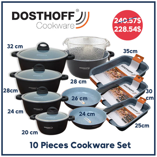Dosthoff 10 Pcs Cookware Set