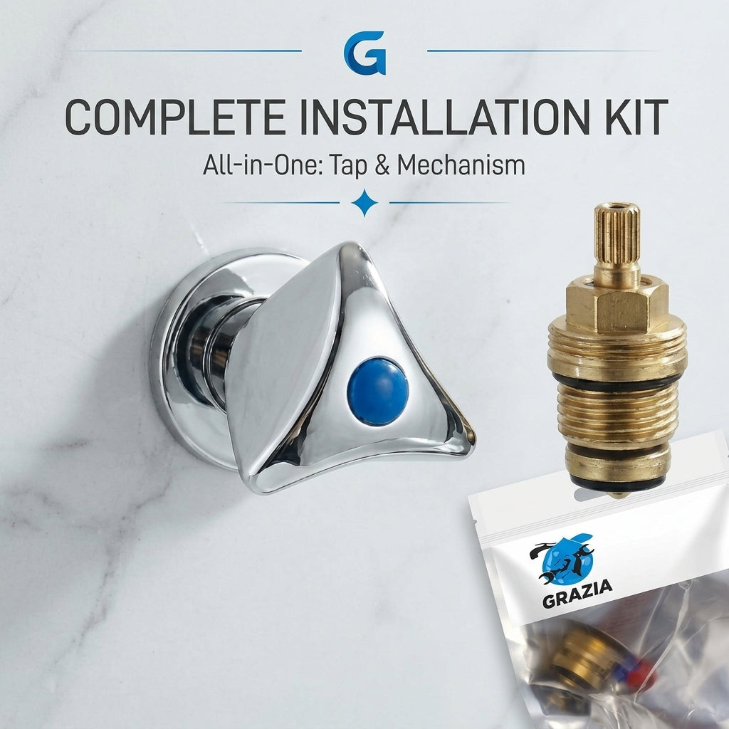 GRAZIA Universal Basin Faucet Handle & Cartridge Set
