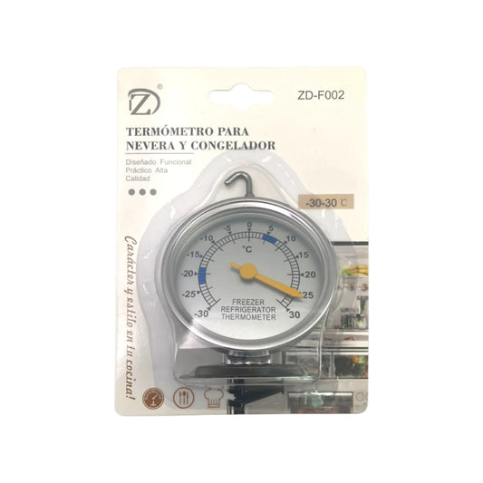 Large Stainless Steel Thermometer Freezer/Refrigerator