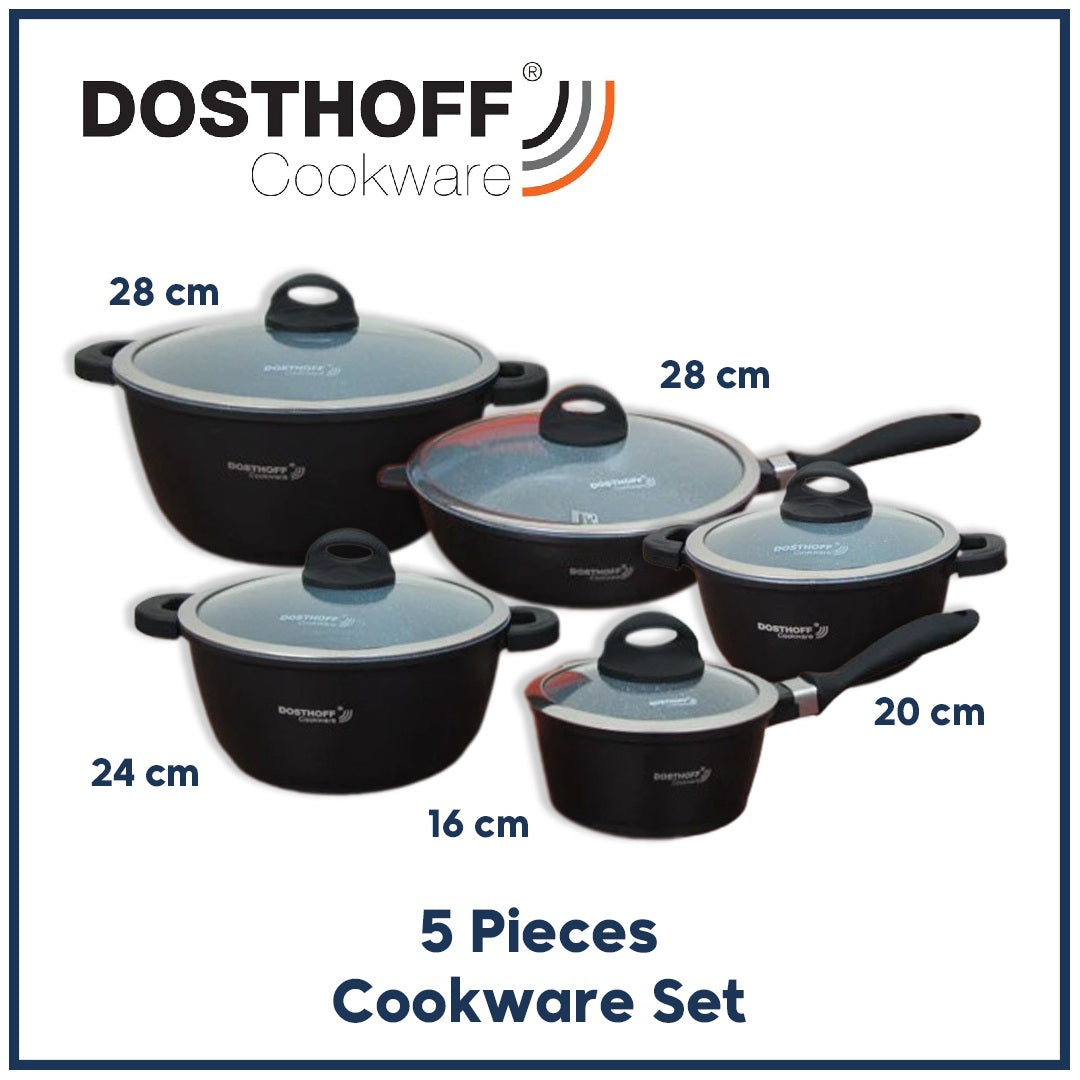 Dosthoff 5 pcs Cookware Casserole Set