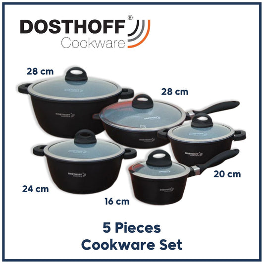 Dosthoff 5 pcs Cookware Casserole Set
