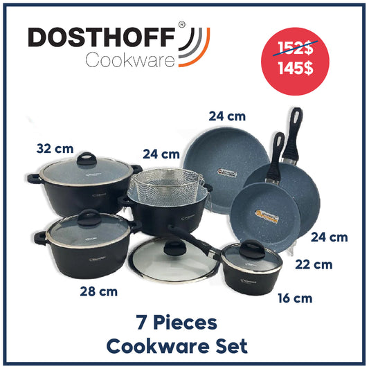 Dosthoff 7 pcs Cookware Casserole Set