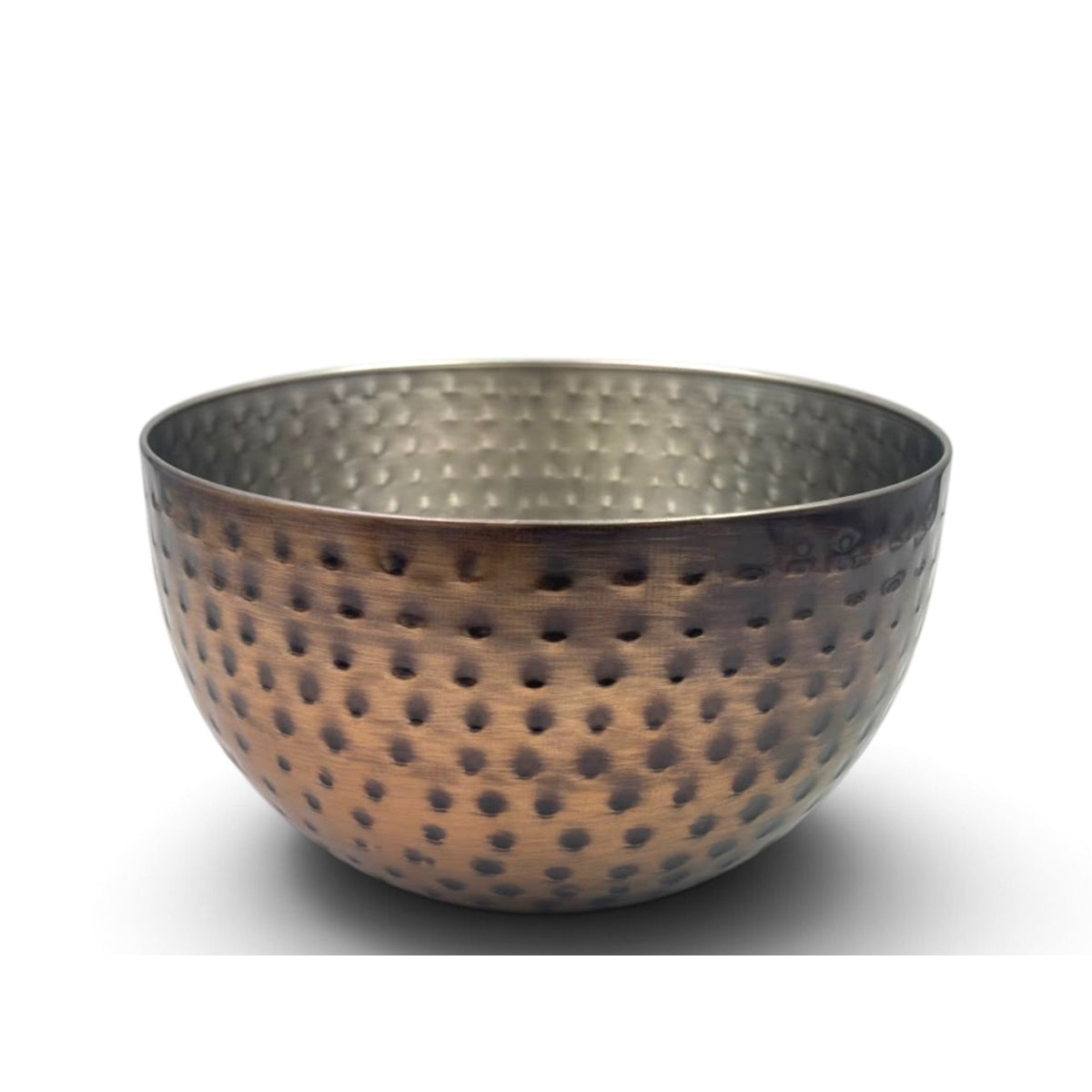 Large Stainless Steel Salad Bowl 24 cm Vintage Copper