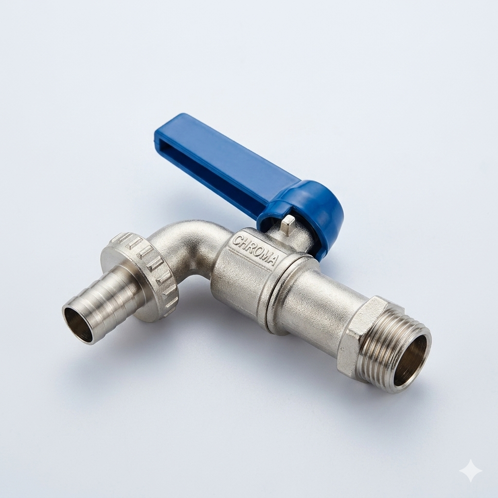 1/2" Chroma Outdoor Garden Faucet Valve