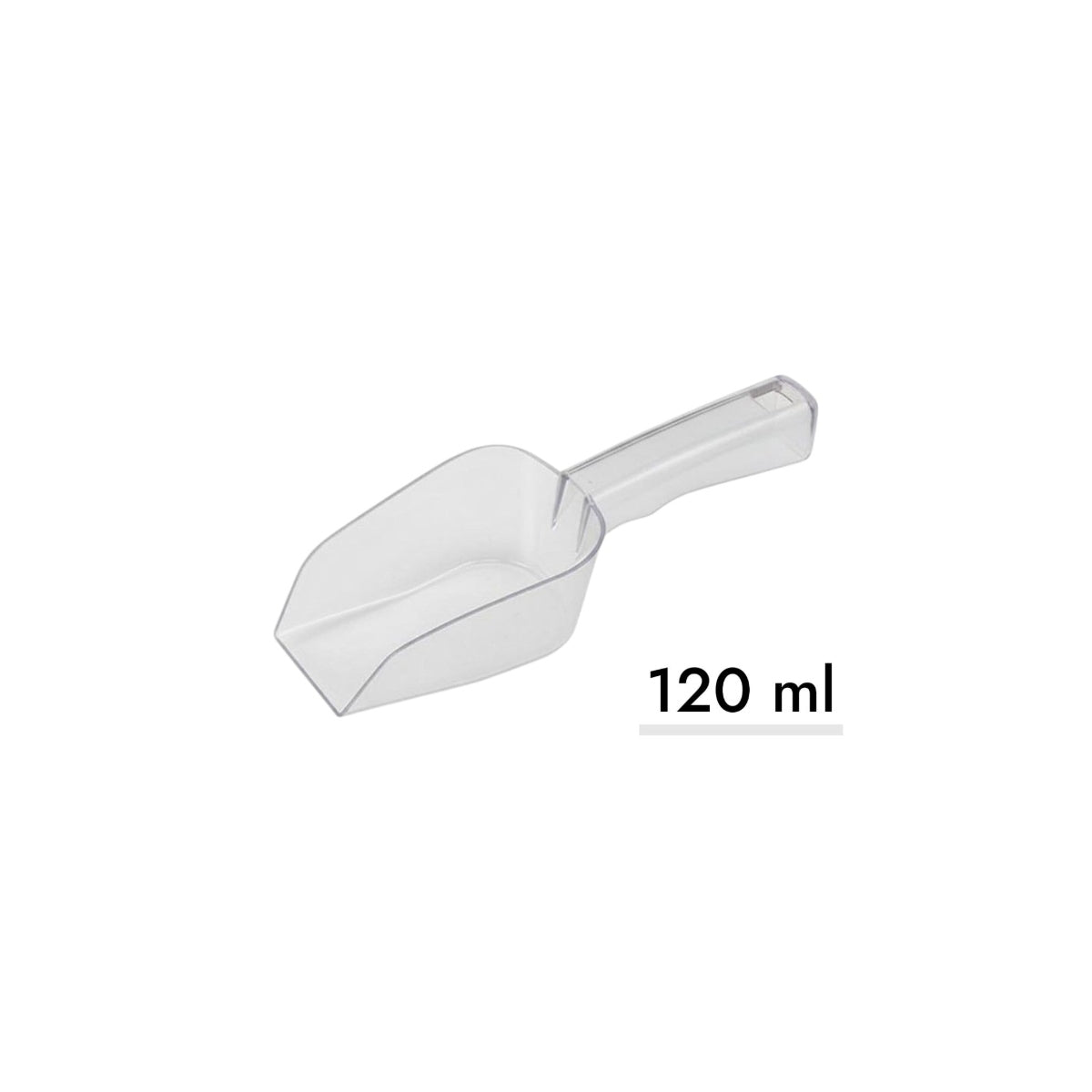Polycarbonate Square Scoop Small 22 cm - 120 ml