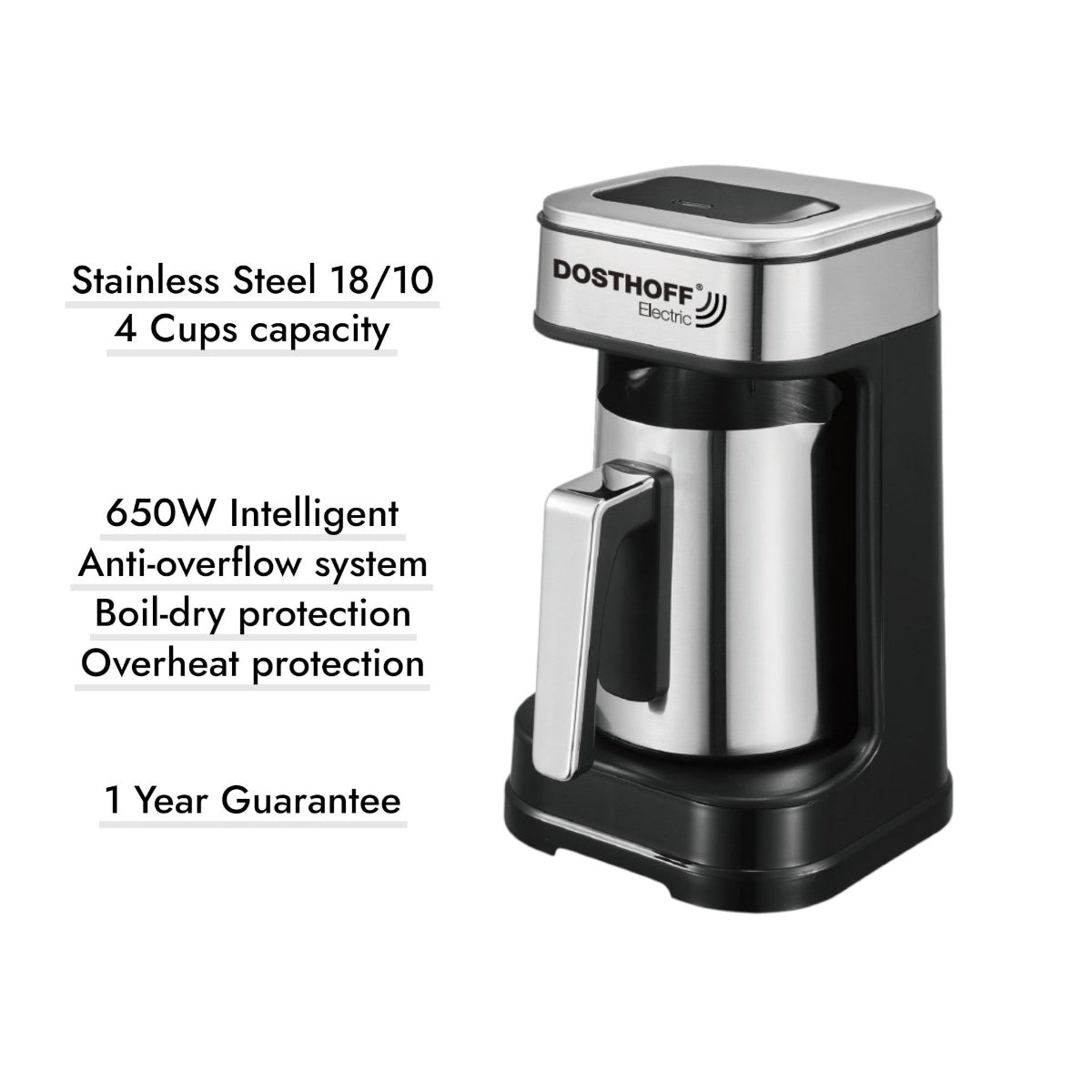 Dosthoff 650W Automatic Lebanese Coffee Maker