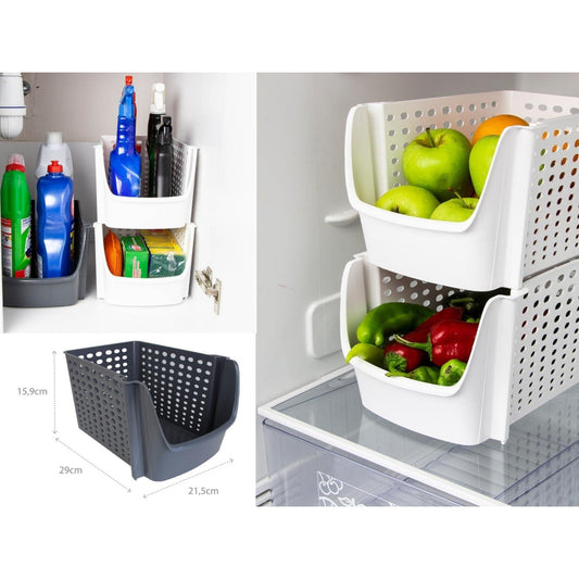 DecoBella Stackable Large Organizer Basket