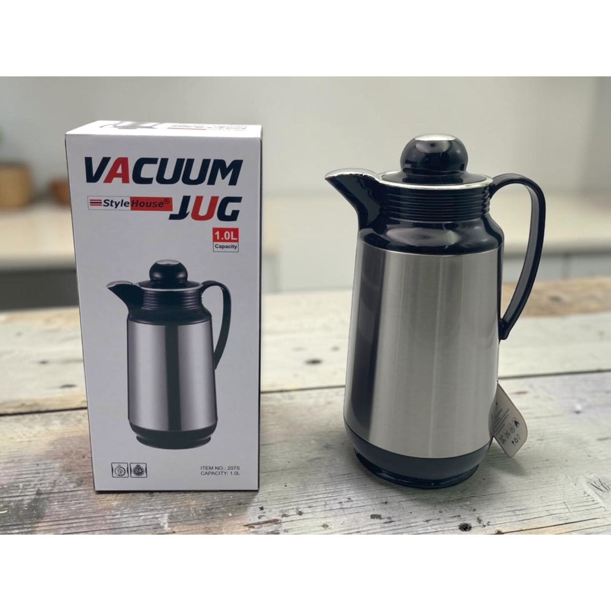 Stainless Steel Carafe with Top Push Button