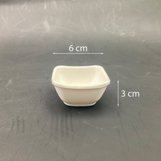 Melamine Square Small Sauce Bowl 6 cm