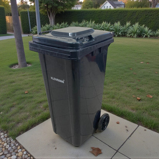 Heavy Duty Plastic Dustbin 120L with Wheels