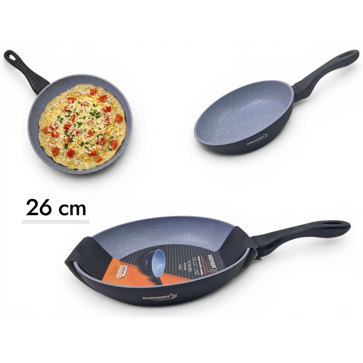DOSTHOFF VALUE FRYING PAN BLACK 26 CM
