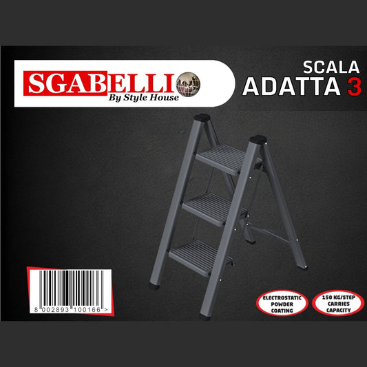 3 Steps Iron Step Ladder ADATTA 3