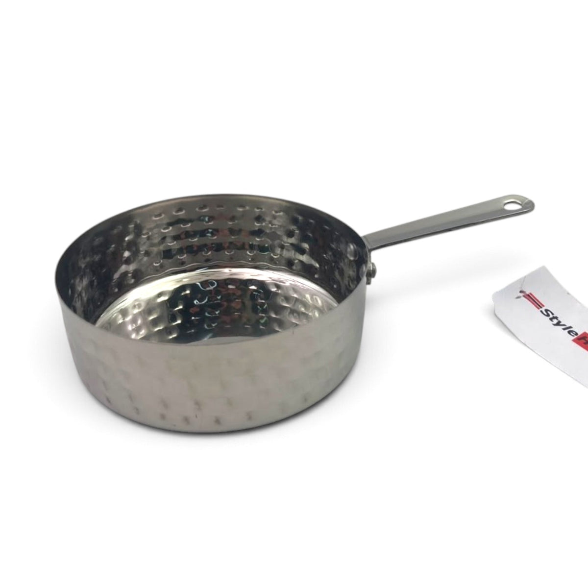Stainless Steel Round Plate Long Handle 12x4 cm