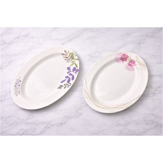 Melamine Oval Serving Plate; 12"