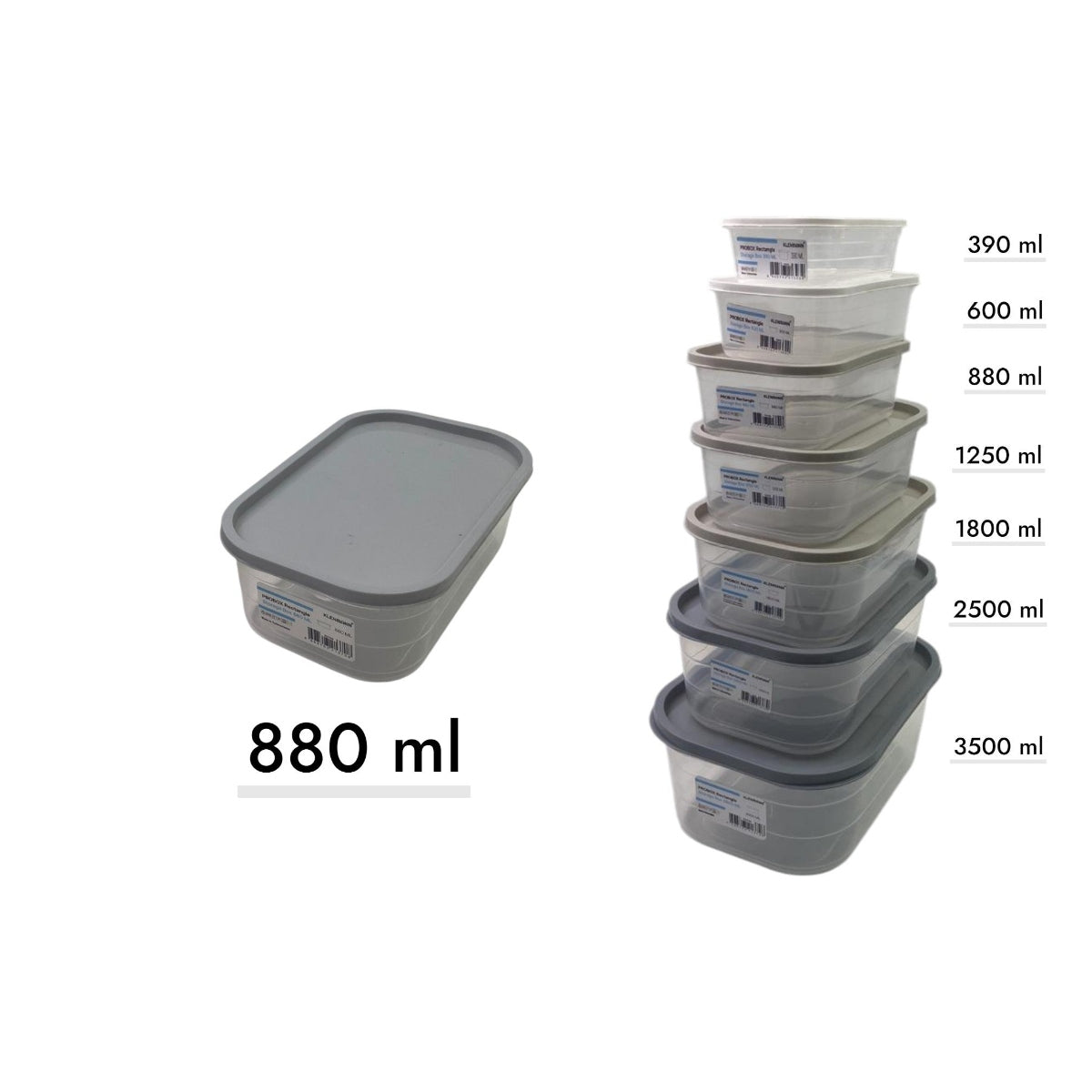 Probox Rectangular Food Storage Box 880 ml