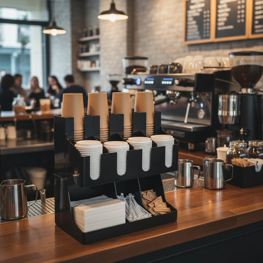 Complete Station for Disposable Cups and Accessories