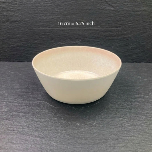 Beige Marble Melamine Large Round Bowl 6.25 inch X6