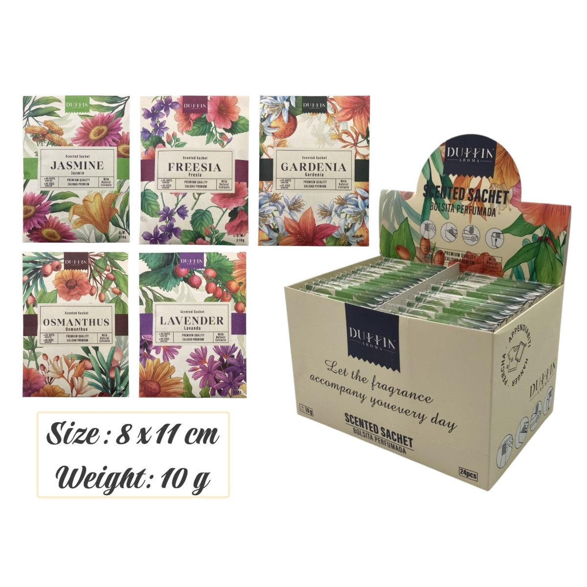 Scented Sachet for Closets Drawers and Cars 10g