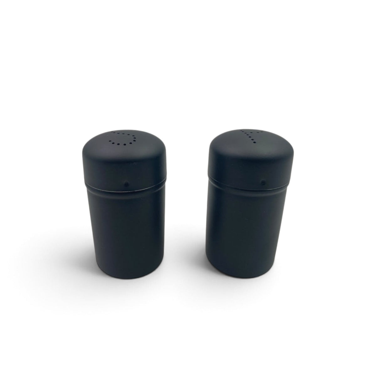 Salt and Pepper Matte Black Stainless Steel Shaker Set
