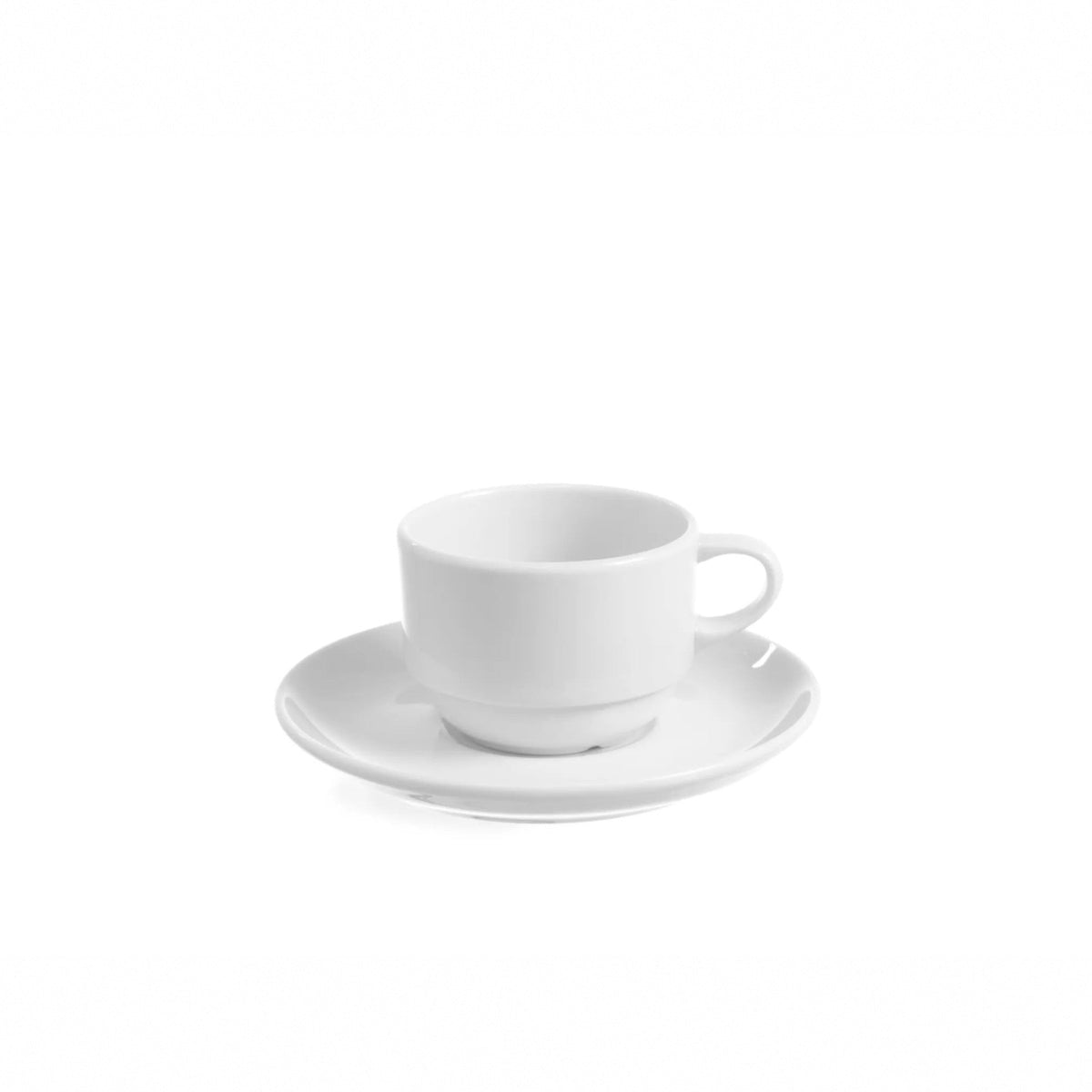 White Porcelain Coffee Cups plain design x6