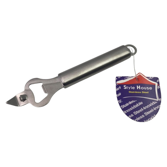 Stainless Steel Bottle Opener with Piercing tip