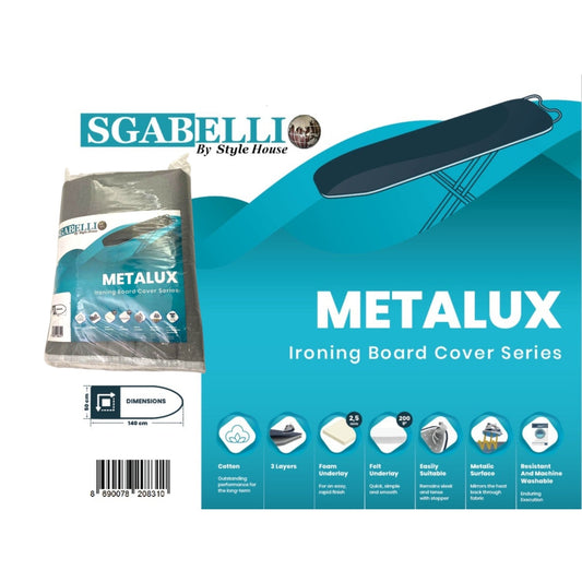 Sgabelli Ironing Board Cover w Molleton Padding 140 cm