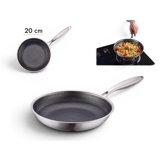 Tri-ply Stainless Steel 18/10 Frypan 20 cm