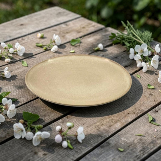 Dosthoff Glazed Beige Side Plate 21.5 cm