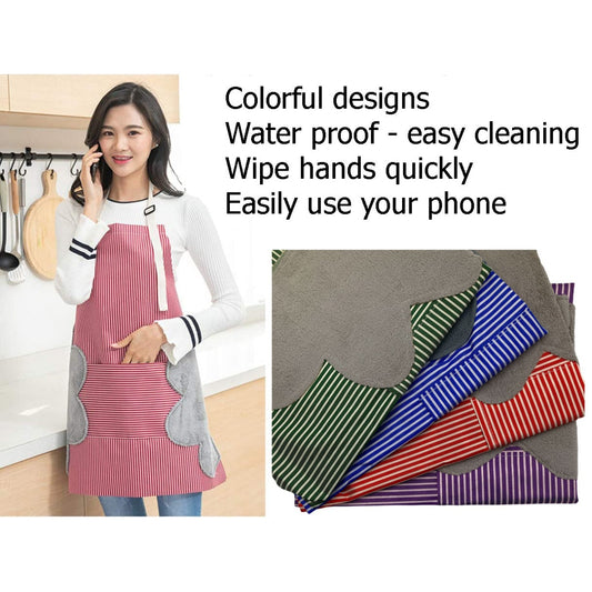 Water Proof Apron with 2 Side Towels