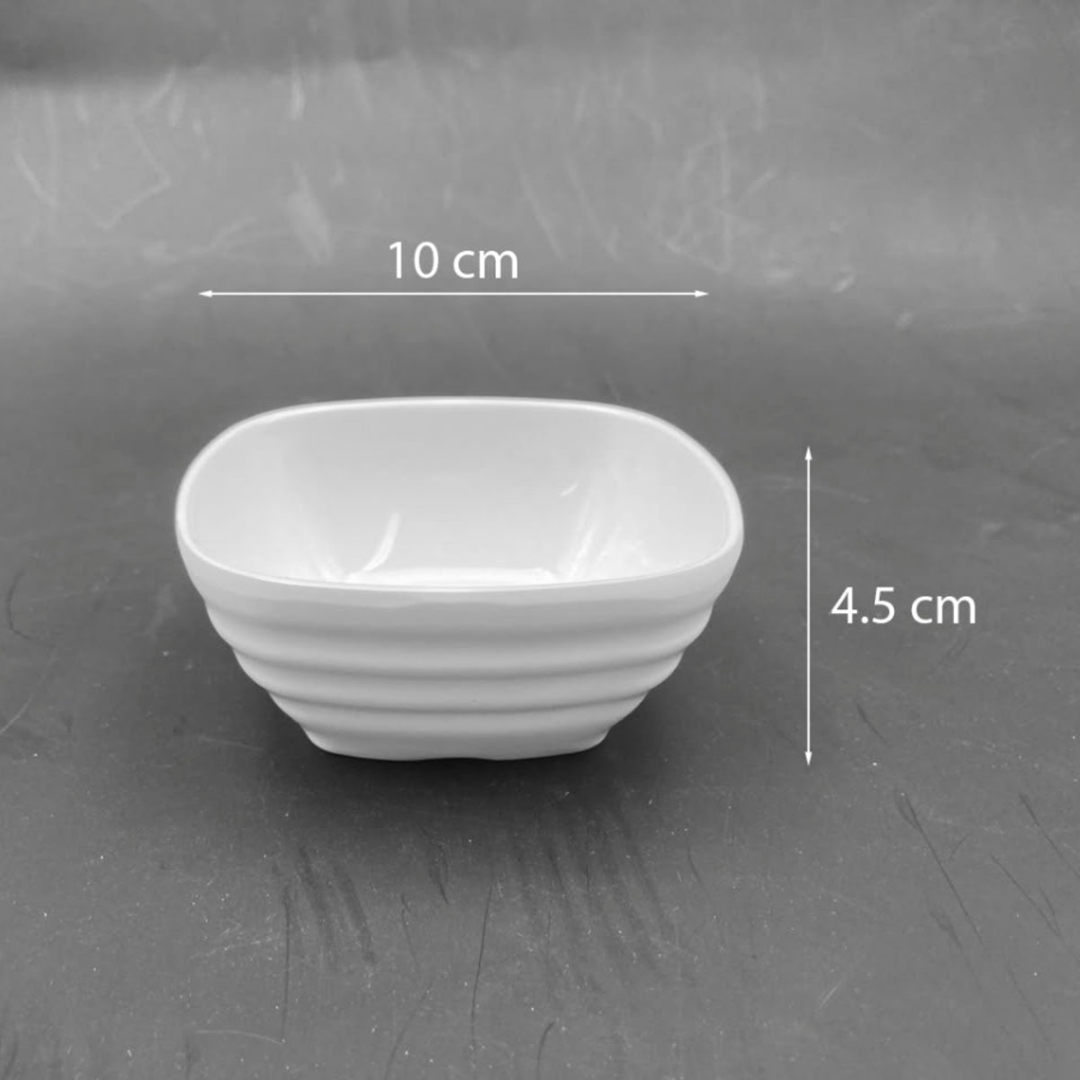 Melamine Square Small Deep Plate 10 cm