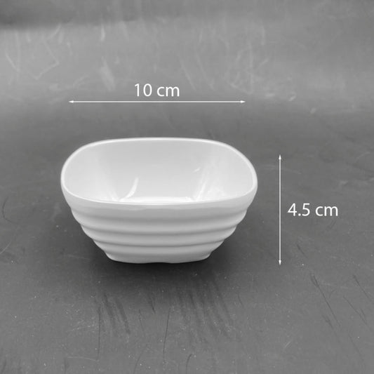 Melamine Square Small Deep Plate 10 cm