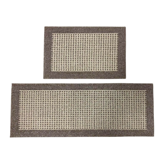 Multi purpose rug set of 2 with Latex back 122cm & 72 cm