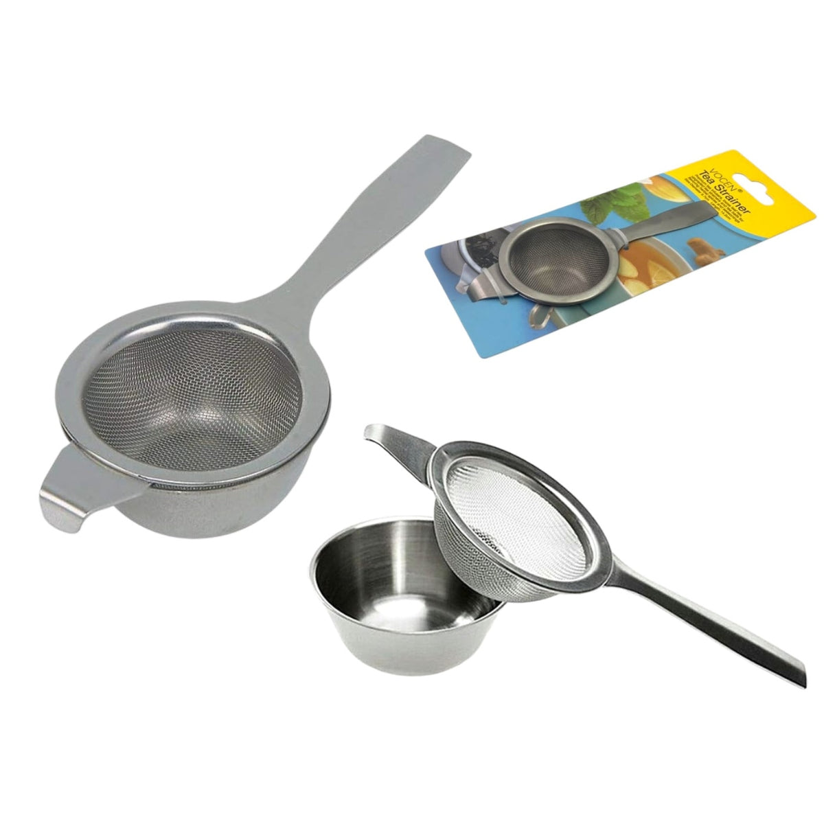 High-Quality Fine Tea Strainer with SS Cup 6 cm