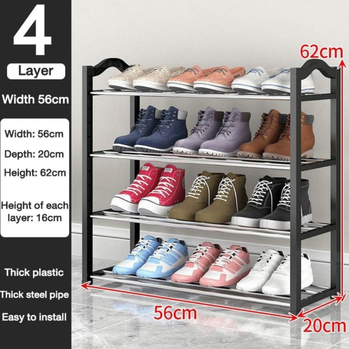 Shoe Rack 4 Tier