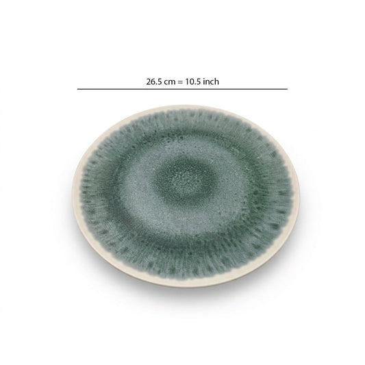 Green Marble Melamine Dinner Plate 10.5" X6