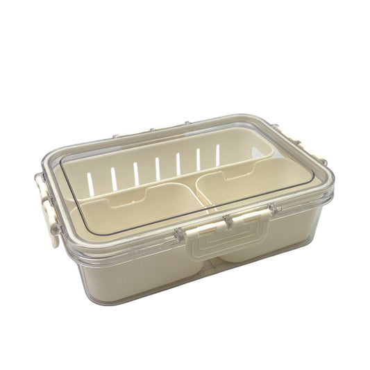 High Quality Transparent Food Storage Container 3 Divider
