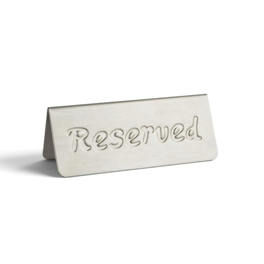 SS Engraved Reserved Table Signs for Restaurants