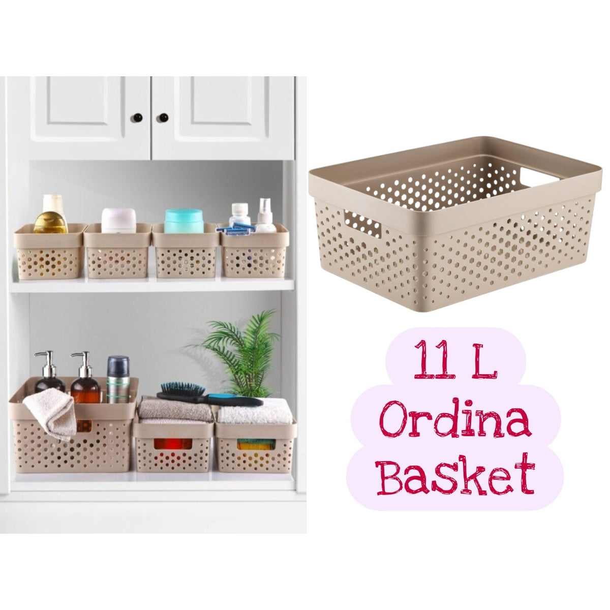 Large Ordina Plastic Basket 11 Lt