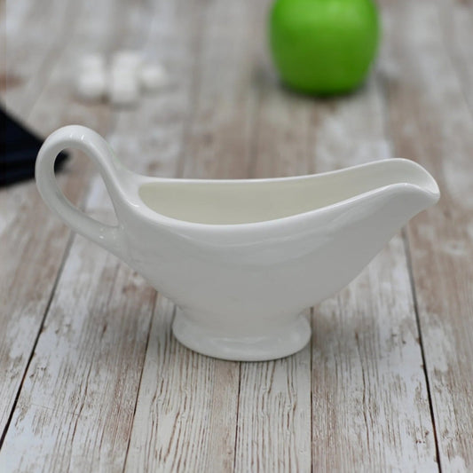 Small Porcelain Pour Gravy Sauce Boat Creamer