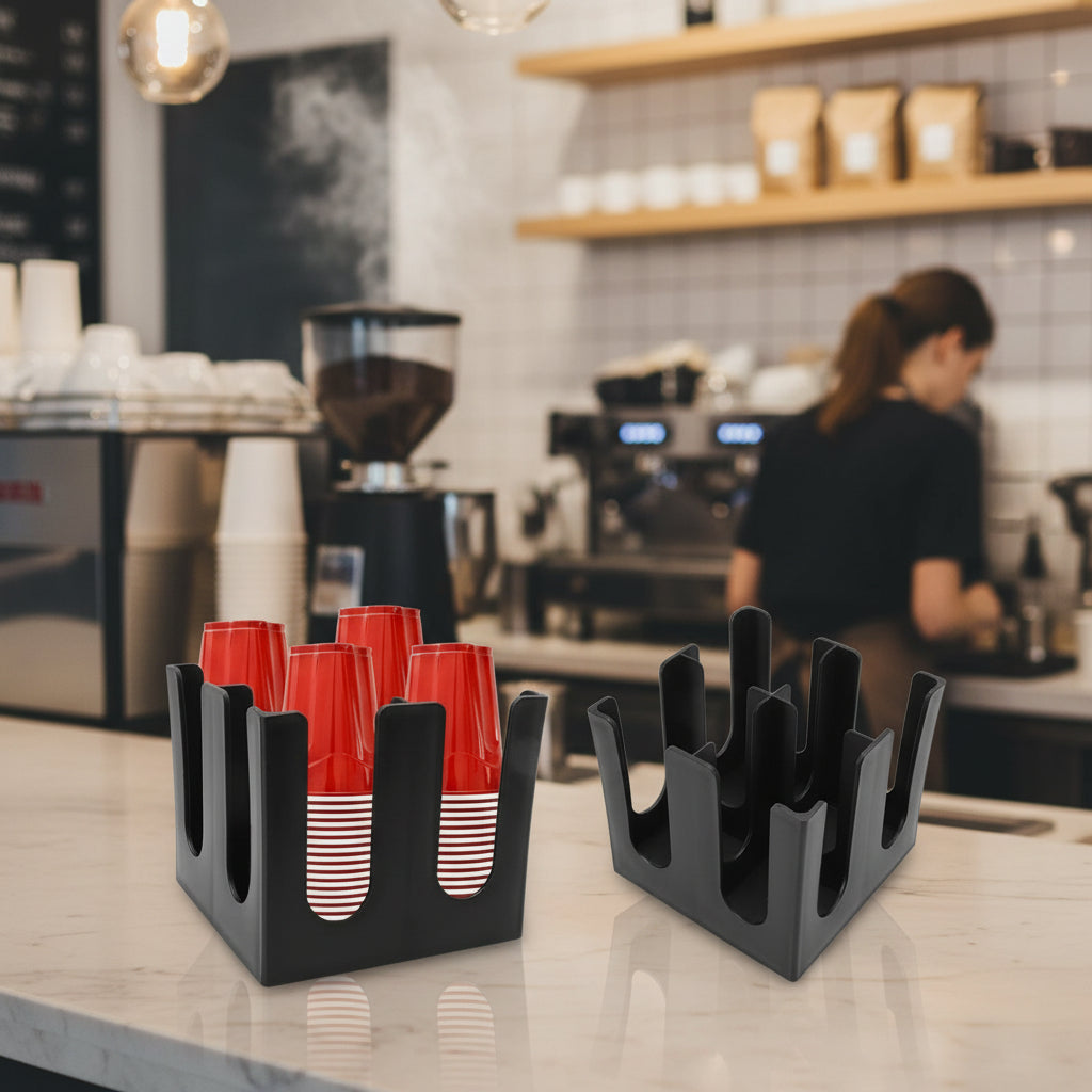 4 Grids Square Disposable Coffee Cup Holder