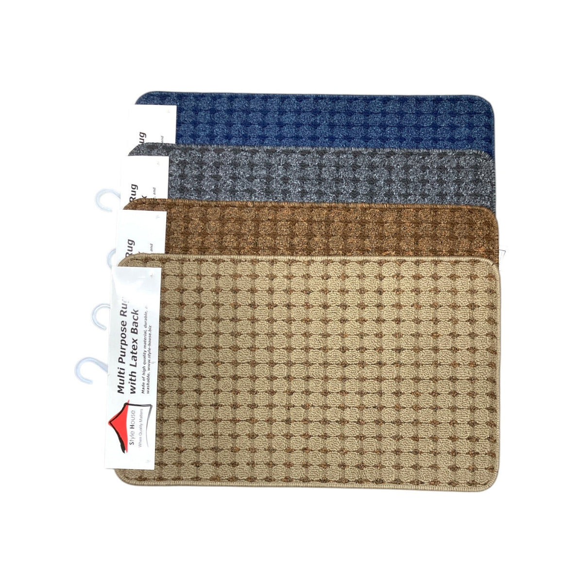 Multi purpose rug with latex back 75x45 cm