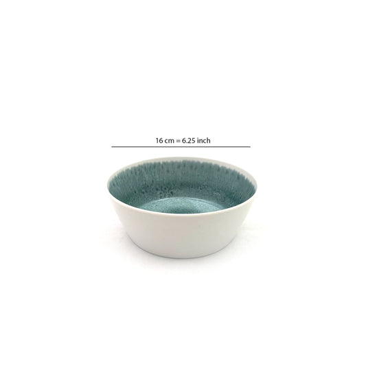 Green Marble Melamine Large Round Bowl 6.25 inch X6